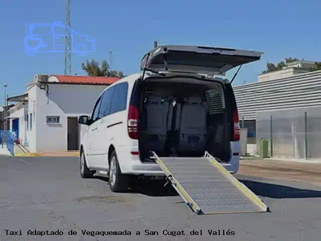 Taxi accesible de San Cugat del Vallés a Vegaquemada
